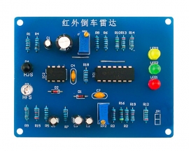 DIY Kit NE555 Infrared Reversing Radar Sensor 30cm Distance Sensing Analog Circuit Electronic Soldering Kits